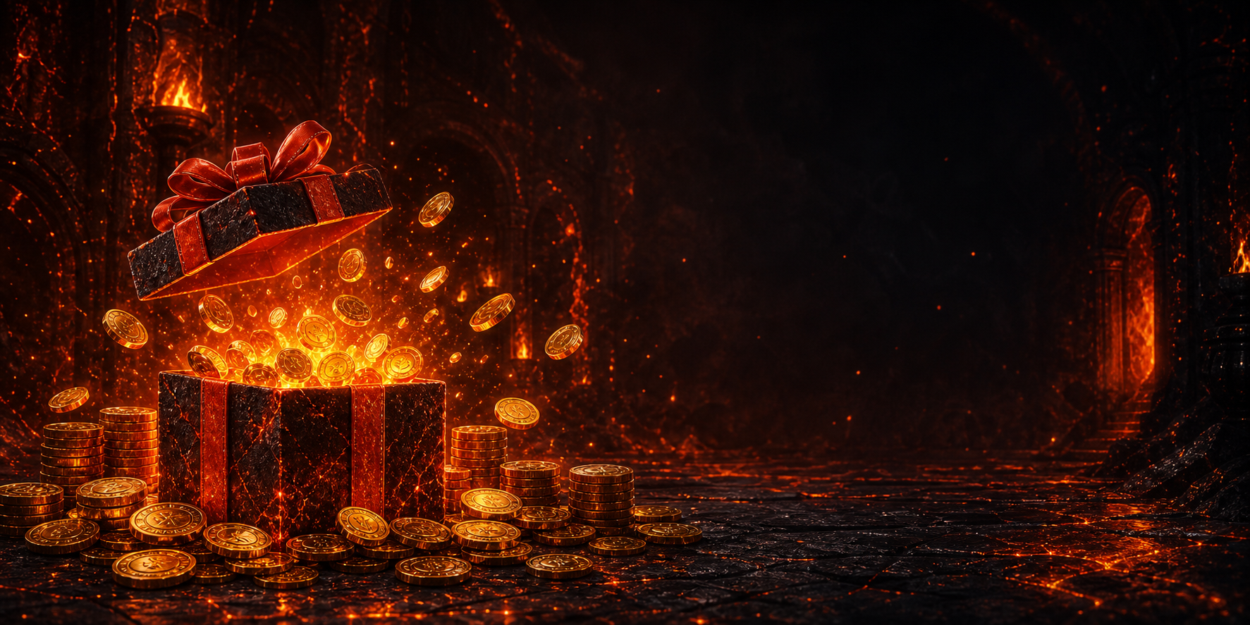 HellSpin promo banner bez textu Bonus za první vklad